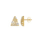 Delicate Triangle Diamond Studs
