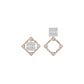 Prism Drop Diamond Stud Earrings 18 KT / Rose Gold