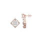 Prism Drop Diamond Stud Earrings 18 KT / Rose Gold