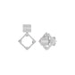 Prism Drop Diamond Stud Earrings 18 KT / White Gold
