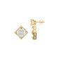 Prism Drop Diamond Stud Earrings 18 KT / Yellow Gold