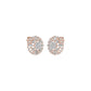 Wheel Diamond Stud Earrings