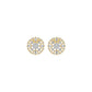 Wheel Diamond Stud Earrings