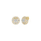 Wheel Diamond Stud Earrings