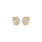 Wheel Diamond Stud Earrings