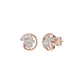 Marquise Swirl Diamond Stud Earrings