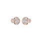Marquise Swirl Diamond Stud Earrings