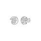 Marquise Swirl Diamond Stud Earrings
