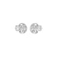 Marquise Swirl Diamond Stud Earrings