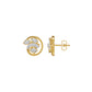 Marquise Swirl Diamond Stud Earrings