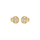 Marquise Swirl Diamond Stud Earrings