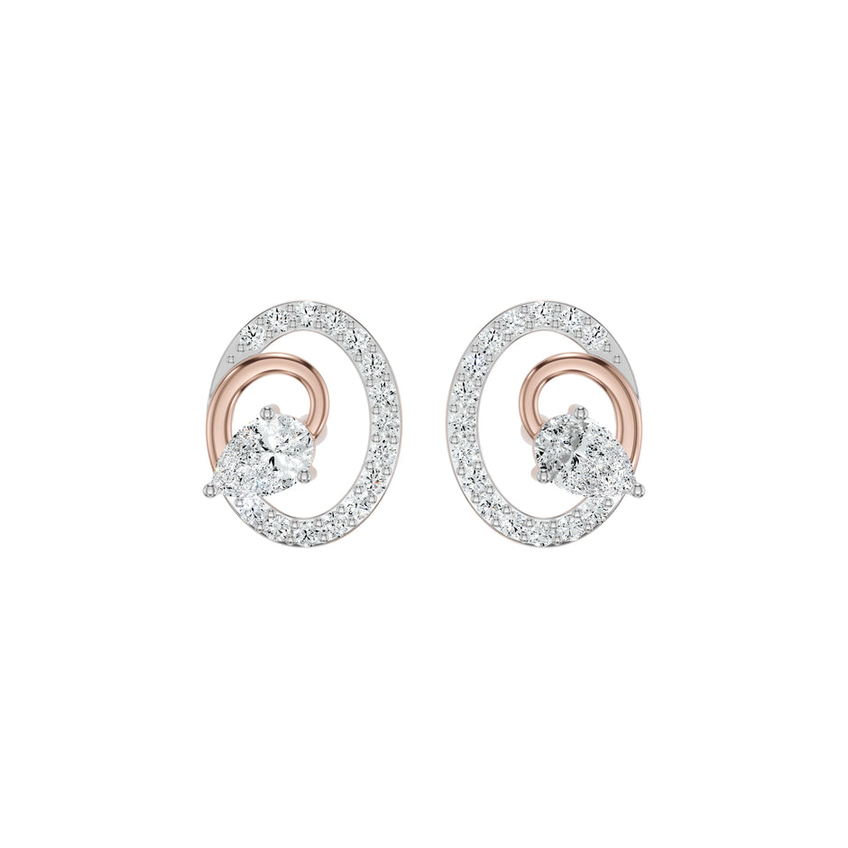 Orbelia Diamond Earrings 18 KT / Rose Gold