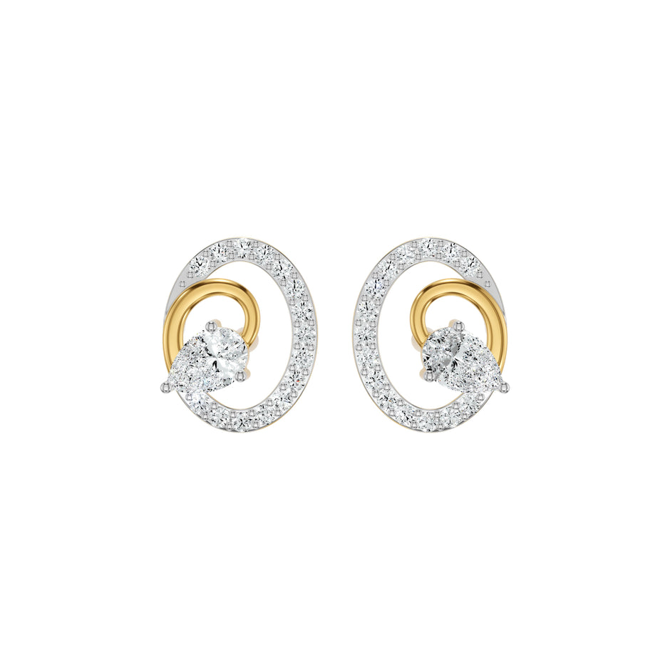 Orbelia Diamond Earrings 18 KT / Yellow Gold