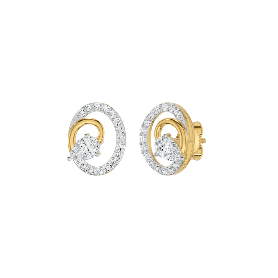 Orbelia Diamond Earrings 18 KT / Yellow Gold