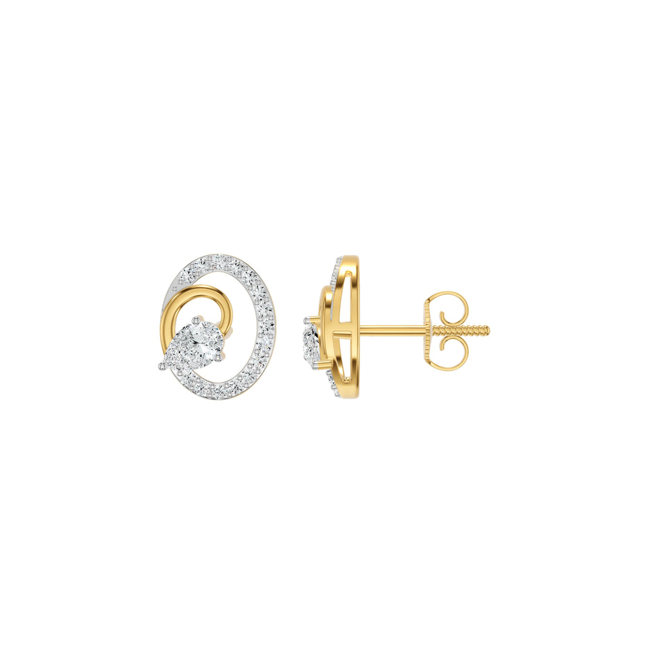 Orbelia Diamond Earrings 18 KT / Yellow Gold