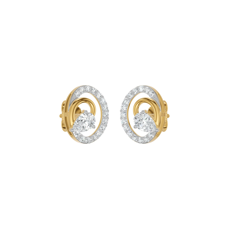 Orbelia Diamond Earrings 18 KT / Yellow Gold