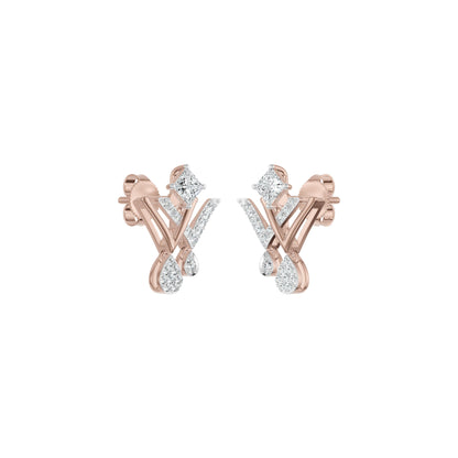 Valerique Drop Diamond Earrings 18 KT / Yellow Gold