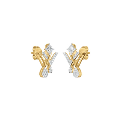 Valerique Drop Diamond Earrings 18 KT / Yellow Gold