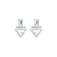 Trivexa Emerald Diamond Earrings 18 KT / Yellow Gold