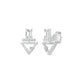 Trivexa Emerald Diamond Earrings 18 KT / Yellow Gold