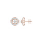 Geovelle Frame Diamond Earrings 18 KT / Yellow Gold