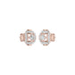 Geovelle Frame Diamond Earrings 18 KT / Yellow Gold