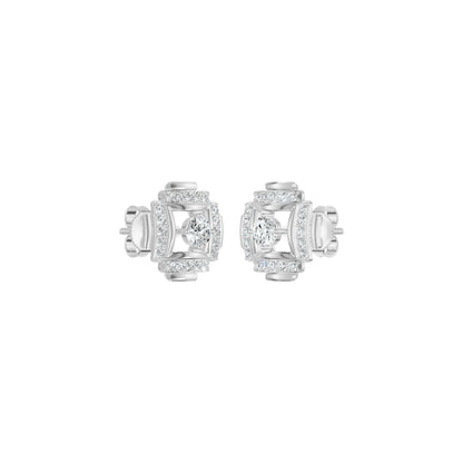 Geovelle Frame Diamond Earrings 18 KT / Yellow Gold