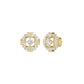 Geovelle Frame Diamond Earrings 18 KT / Yellow Gold