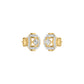 Geovelle Frame Diamond Earrings 18 KT / Yellow Gold