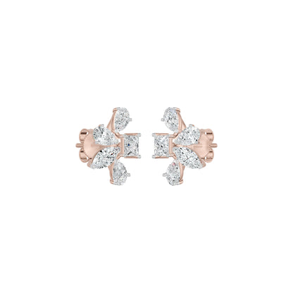 Floravanta Princess Diamond Earrings 18 KT / Yellow Gold