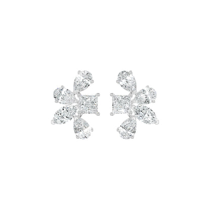 Floravanta Princess Diamond Earrings 18 KT / Yellow Gold