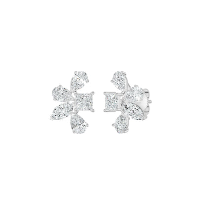 Floravanta Princess Diamond Earrings 18 KT / Yellow Gold
