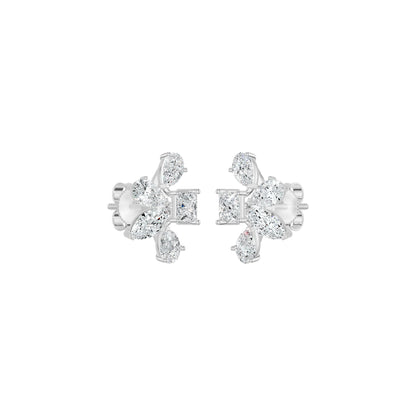 Floravanta Princess Diamond Earrings 18 KT / Yellow Gold