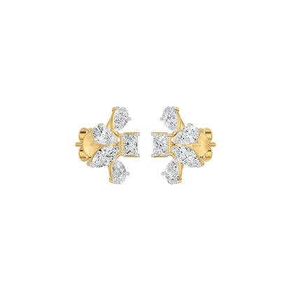 Floravanta Princess Diamond Earrings 18 KT / Yellow Gold
