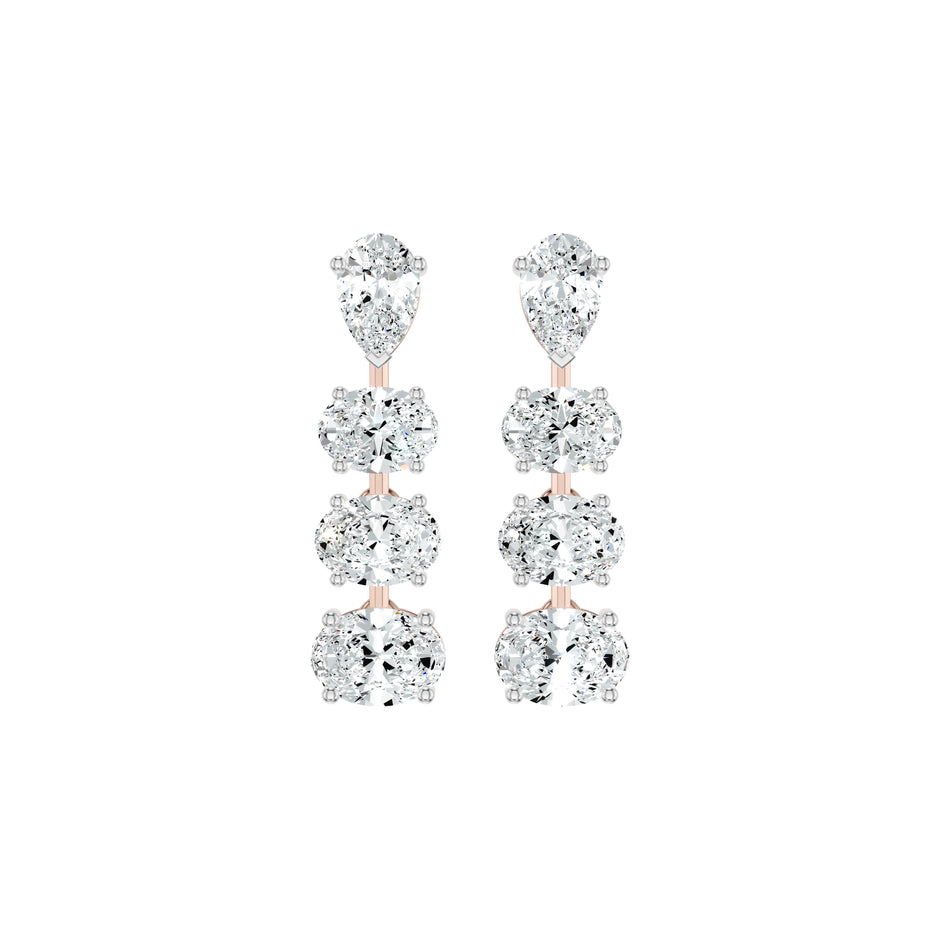 Cascadeva Diamond Earrings 18 KT / Yellow Gold