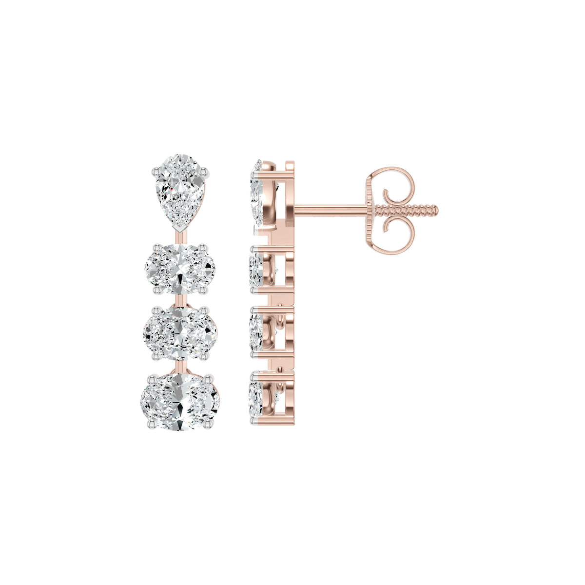 Cascadeva Diamond Earrings 18 KT / Yellow Gold