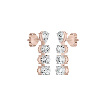 Cascadeva Diamond Earrings 18 KT / Yellow Gold