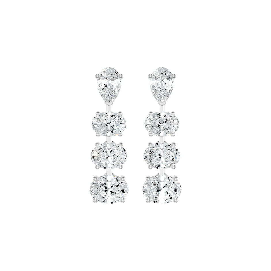 Cascadeva Diamond Earrings 18 KT / Yellow Gold
