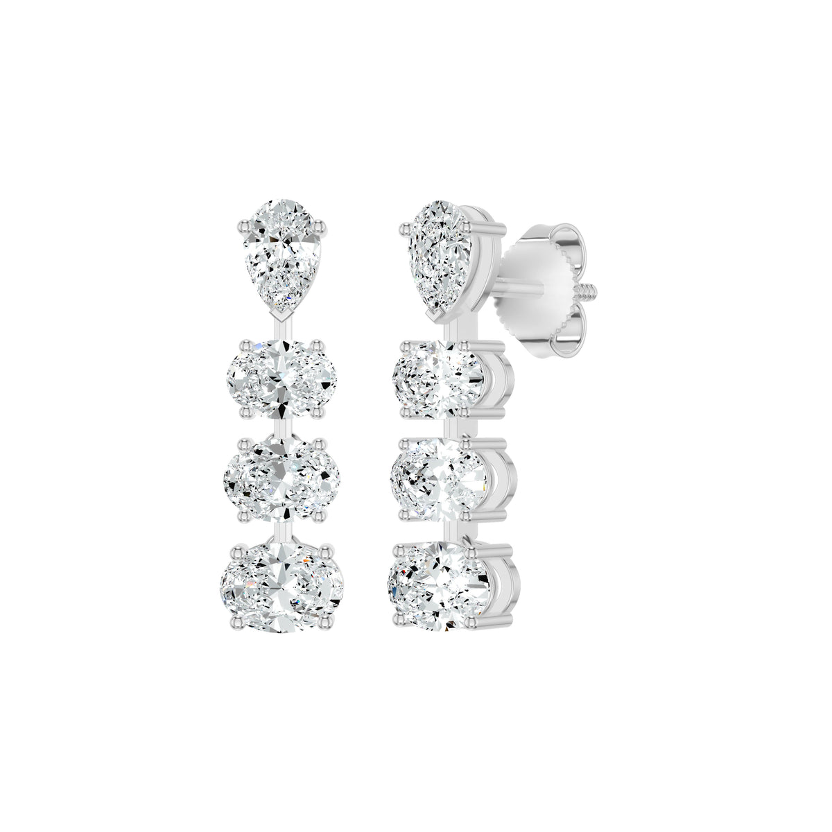 Cascadeva Diamond Earrings 18 KT / Yellow Gold