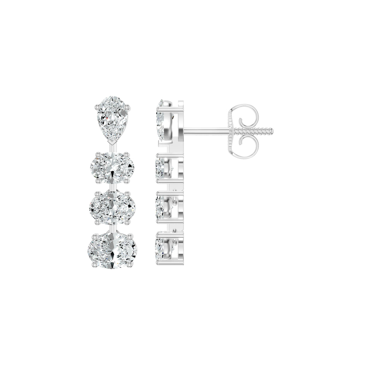 Cascadeva Diamond Earrings 18 KT / Yellow Gold