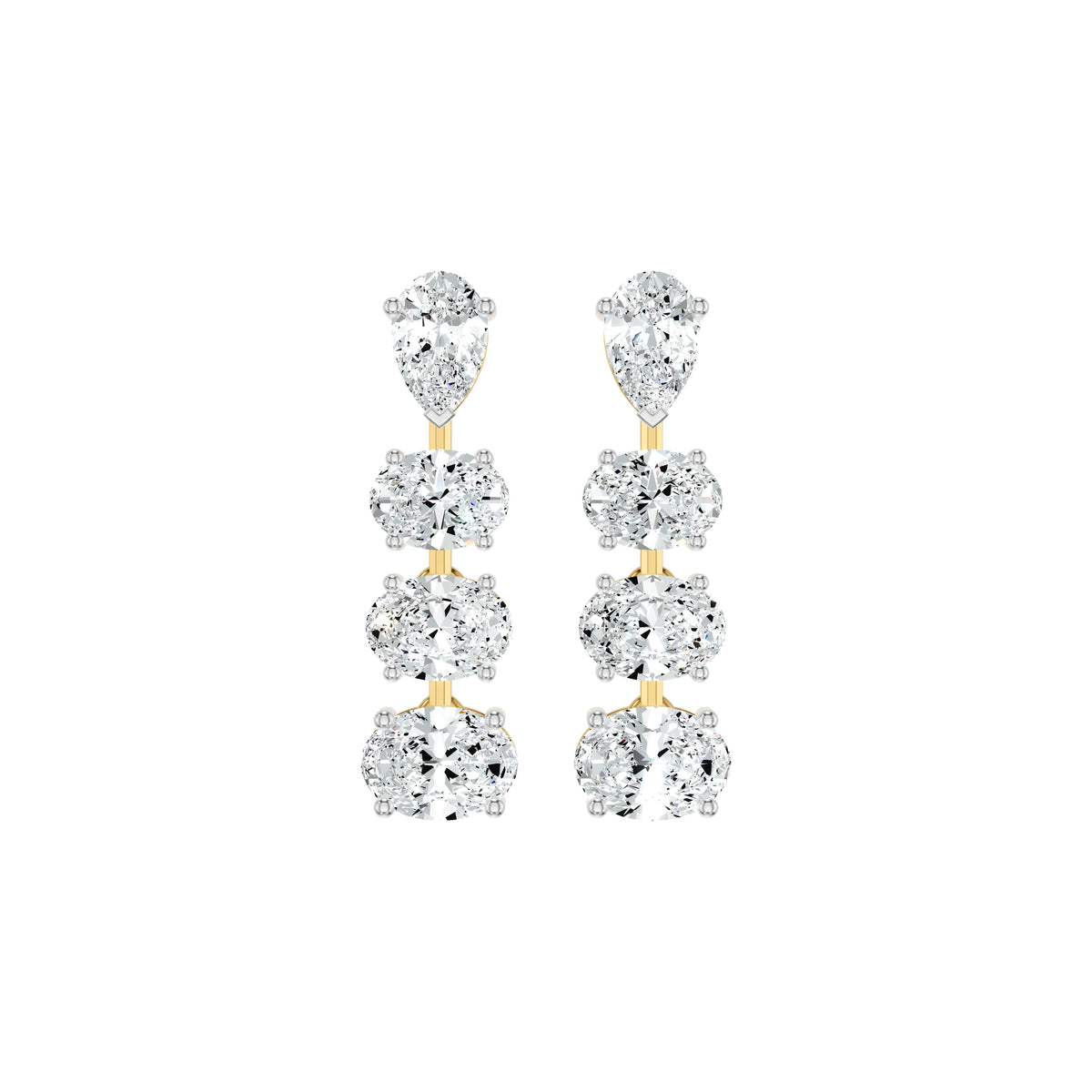 Cascadeva Diamond Earrings 18 KT / Yellow Gold
