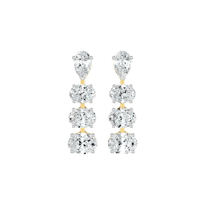 Cascadeva Diamond Earrings 18 KT / Yellow Gold