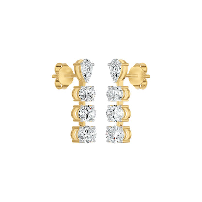 Cascadeva Diamond Earrings 18 KT / Yellow Gold