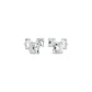 Emeressa Duo Diamond Earrings 18 KT / Yellow Gold
