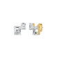 Emeressa Duo Diamond Earrings 18 KT / Yellow Gold