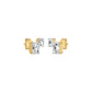 Emeressa Duo Diamond Earrings 18 KT / Yellow Gold