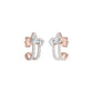 Pearlivia Duo Diamond Earrings 18 KT / Yellow Gold