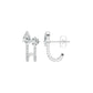 Pearlivia Duo Diamond Earrings 18 KT / Yellow Gold