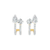 Pearlivia Duo Diamond Earrings 18 KT / Yellow Gold