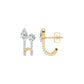 Pearlivia Duo Diamond Earrings 18 KT / Yellow Gold